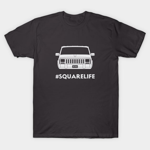 Jeep XJ #squarelife T-Shirt by Grizzlynaut